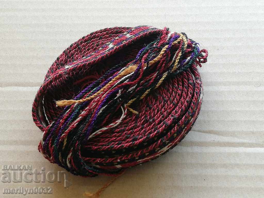 Old hand-woven belt, early 20th century costume - 7