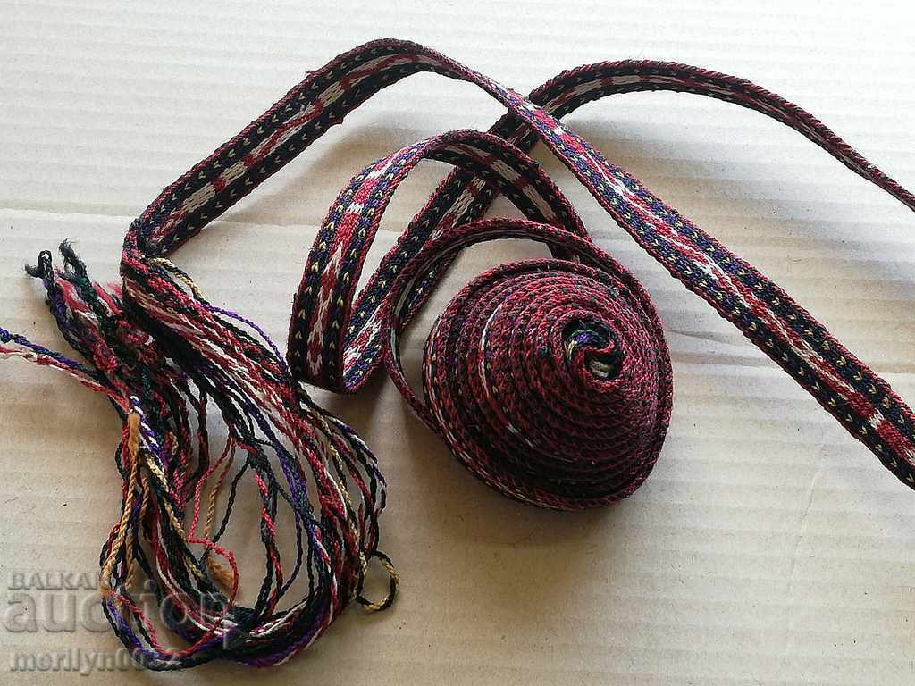 Old hand-woven belt, early 20th century costume