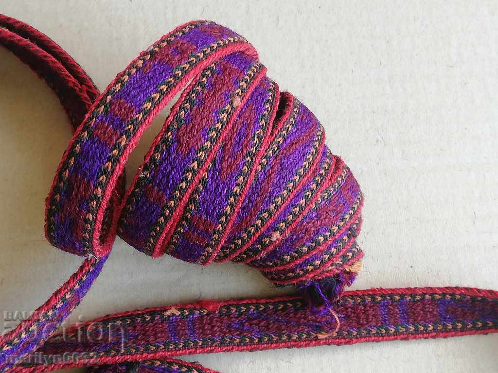 Old hand-woven belt, early 20th century costume - 6