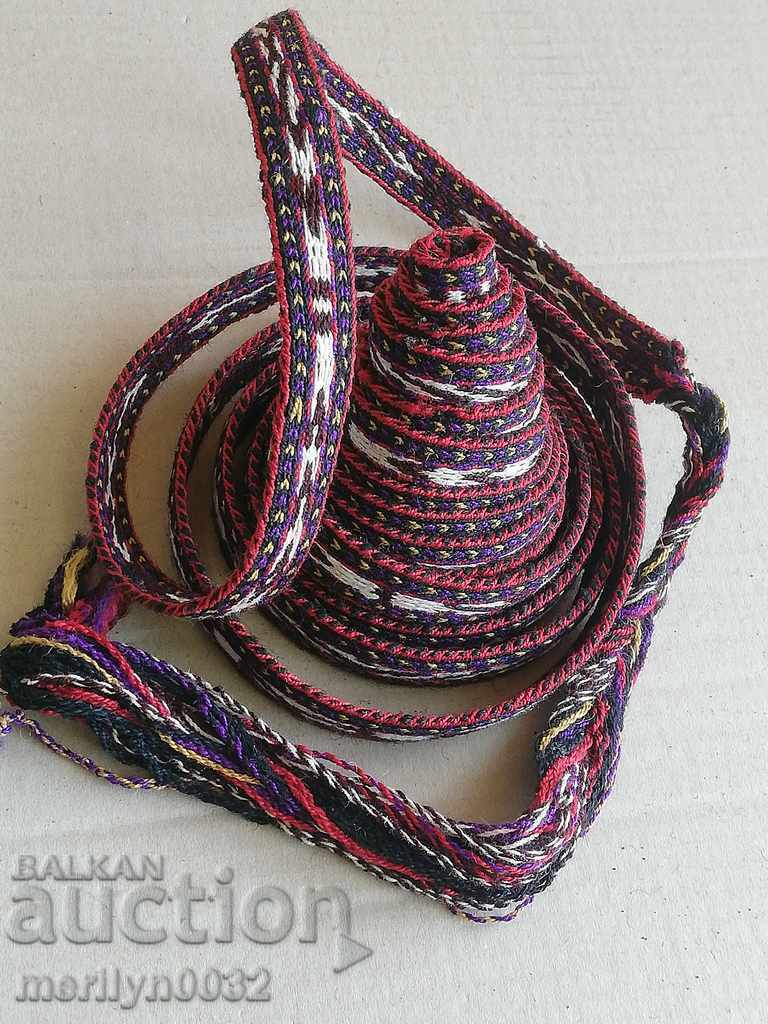 Old hand-woven belt, early 20th century costume - 5 Old hand-woven belt, early 20th century costume - 5