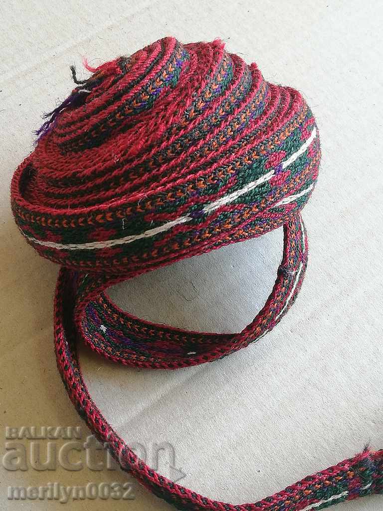 Old hand-woven belt, early 20th century costume - 6 Old hand-woven belt, early 20th century costume - 6