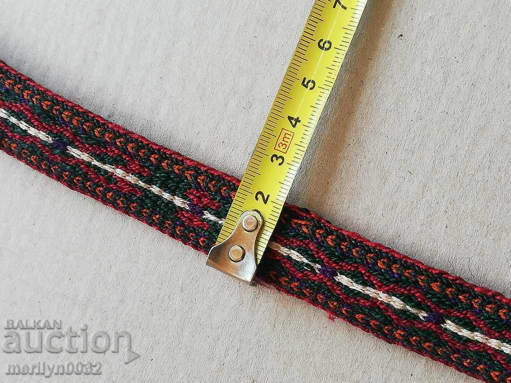 Old hand-woven belt, early 20th century costume - 7 Old hand-woven belt, early 20th century costume - 7