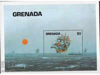 1984. Grenada. Ships - Spanish Galleon. Block.
