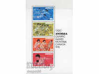 1976. Antigua. Olympic games, Montreal. Block.