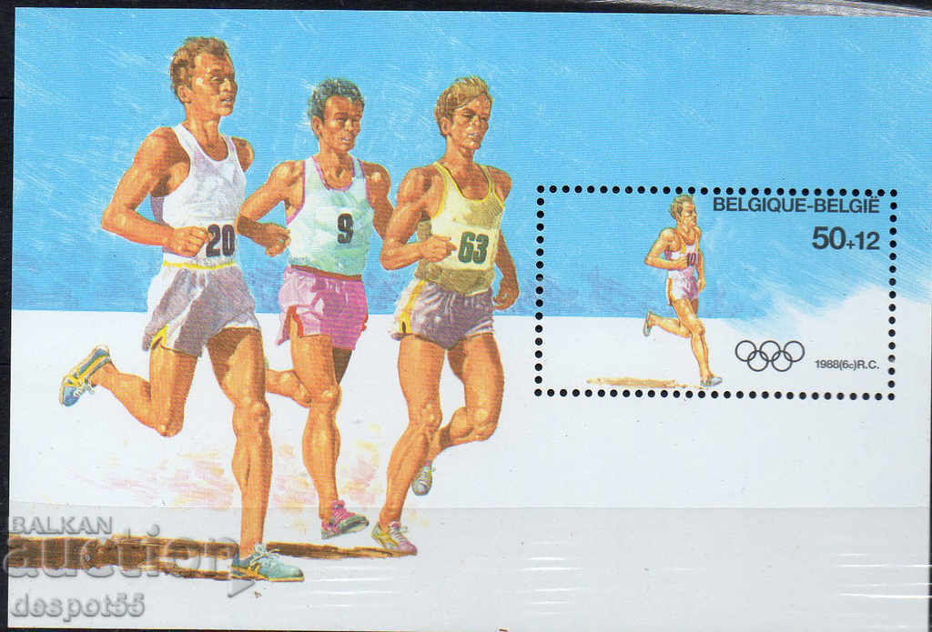 1988. Belgia. Jocurile Olimpice, Seul. Block.