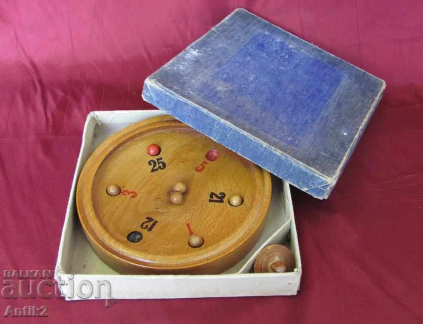 Cea de-a 20-a jucărie ruletă de lemn din lemn cu pompă