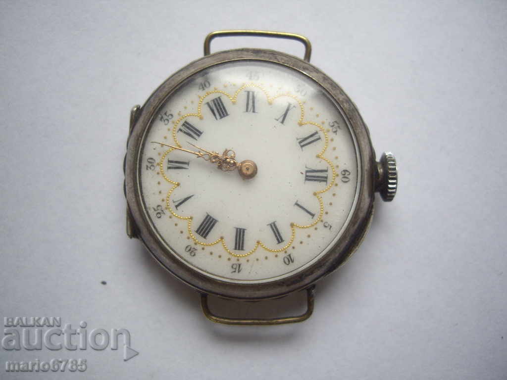 Много стар дамски сребърен ,ръчен часовник.