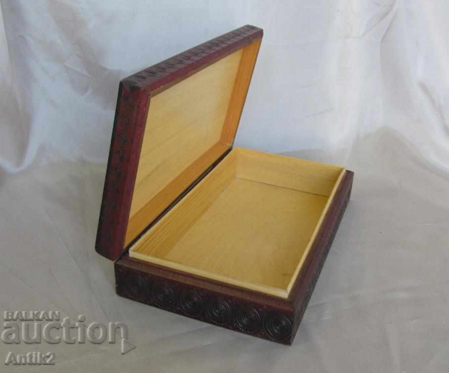 Old Wooden Box for Mahogany Jewelry - 5 Old Wooden Box for Mahogany Jewelry - 5