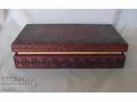 Old Wooden Box for Mahogany Jewelry