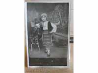 1931 COSTUME APRON CROSS OLD PHOTO CHILD CHILDREN'S GIRL