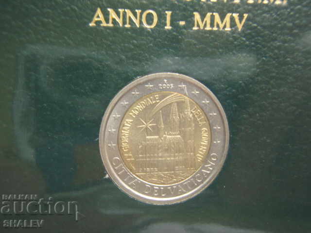 Auction  2 Euro 2005 Vaticana "XX Giornata Mond.della Giov." The Vatican