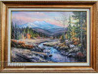 Peisaj cu căprioare, poză