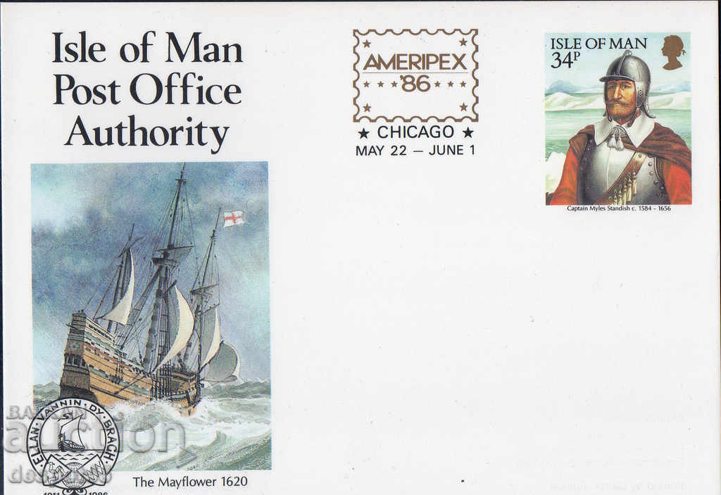 1986. Isle of Man. Νέα ταχυδρομική κάρτα φιλοτελισμού.