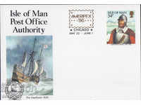 1986. Остров Ман. Нова филателна пощенска картичка.