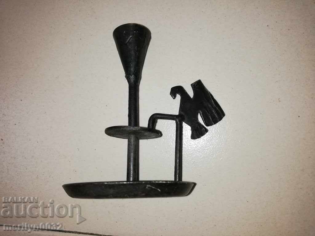 Old forged candlestick, candle, wrought iron candelabra with price 49.00 BGN | € 25.05 Old forged candlestick, candle, wrought iron candelabra with price 49.00 BGN | € 25.05