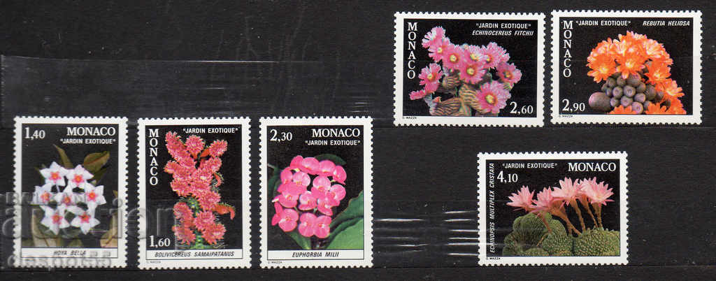1981. Monaco. Plants in an exotic garden.