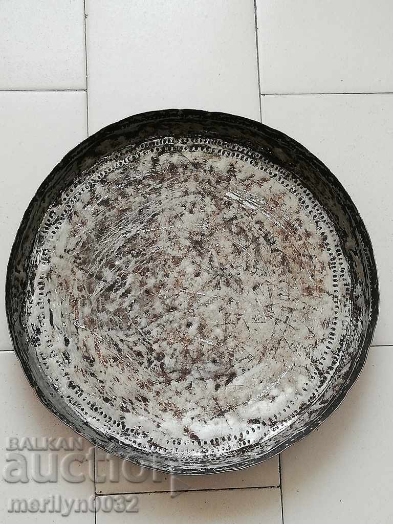 Banitsa tray, baker, tray, blue, copper pot - 6