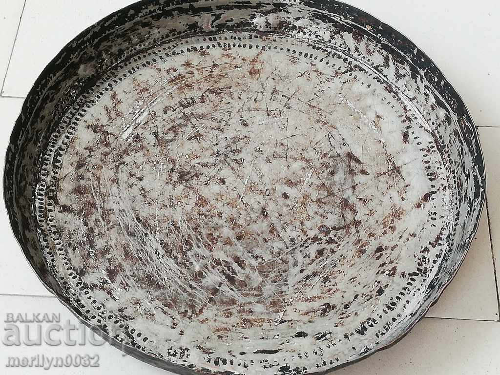 Banitsa tray, baker, tray, blue, copper pot - 7