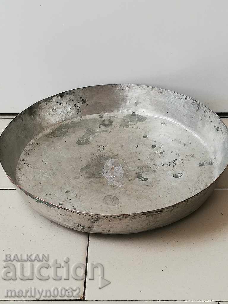 Banitsa tray, baker, tray, blue, copper pot