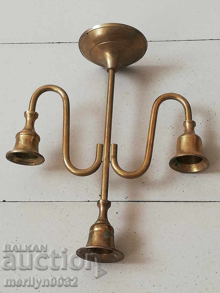 An old candle made of brass candle, candelabra with price 46.00 BGN | € 23.52