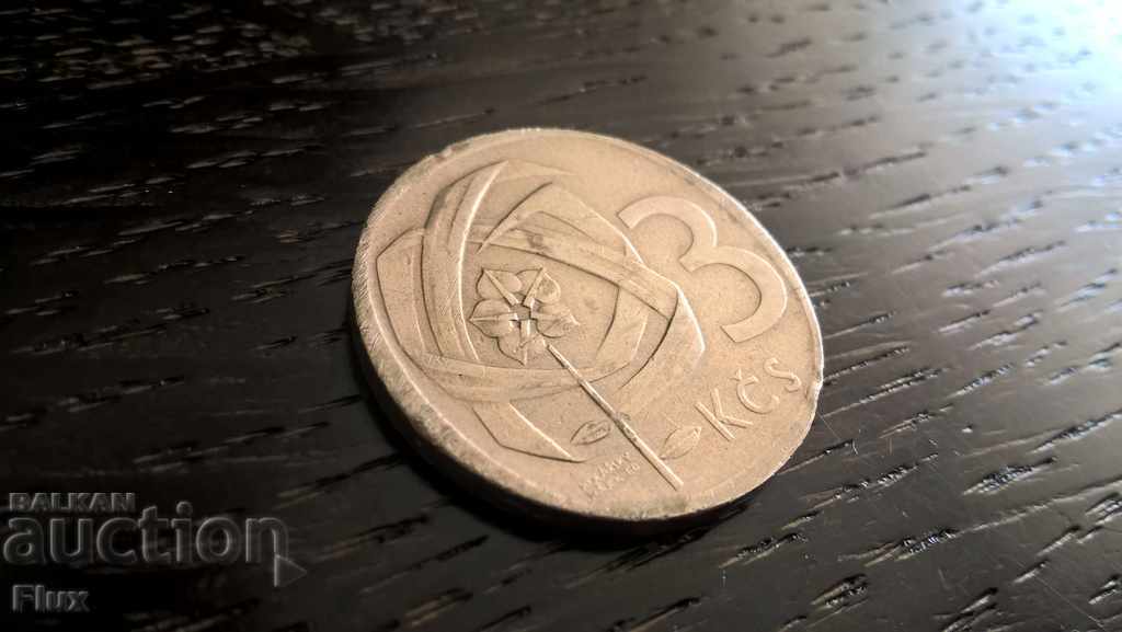 Νομίσματα - Τσεχοσλοβακία - 3 κορώνες 1965