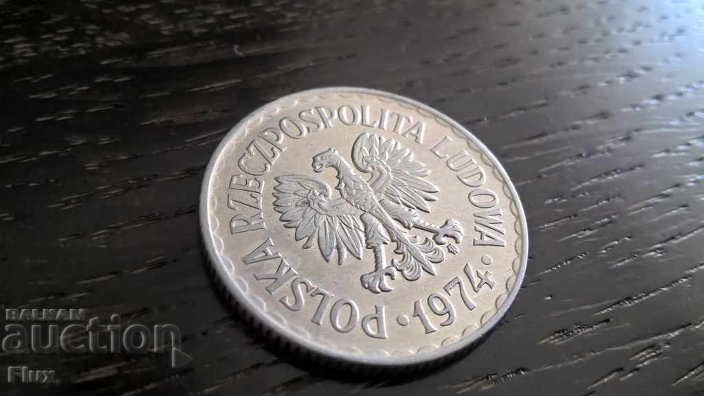 Monet - Poland - 1 zlot. | 1974 with price 1.60 BGN | € 0.82 Monet - Poland - 1 zlot. | 1974 with price 1.60 BGN | € 0.82