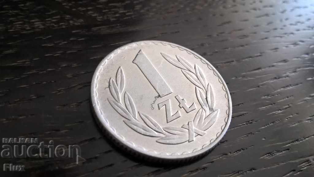 Mонета - Полша - 1 злота | 1974г.
