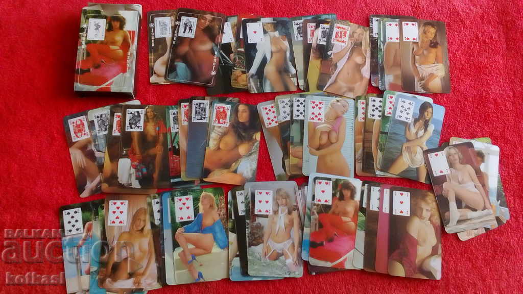 Стари карти тесте колода голи жени еротика над 18 г.