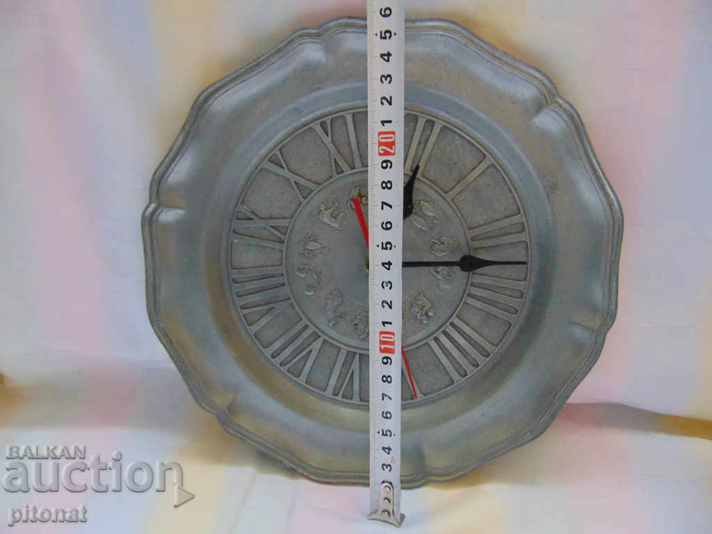 Delivery of Collector's Wall Clock Metal Zodiac Signs Delivery of Collector's Wall Clock Metal Zodiac Signs