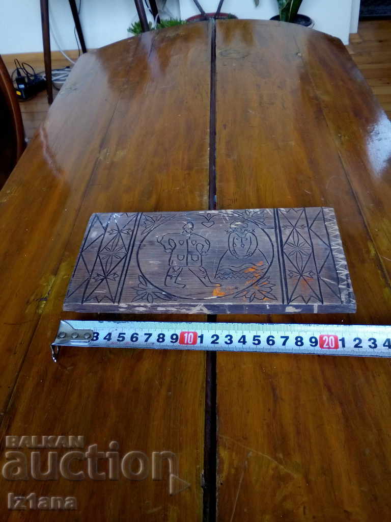 Delivery of Old pyrographic picture