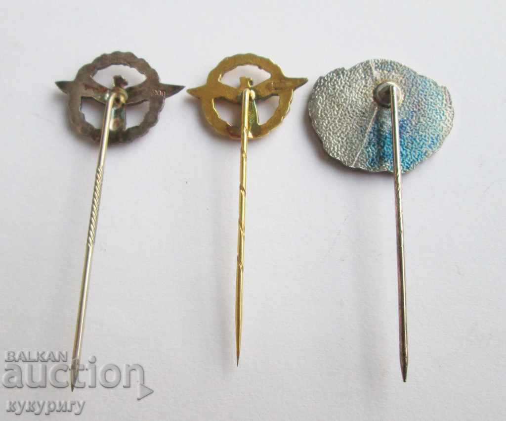 Lot of 3 badges Automobile Motorcycle Touring Club Austria - 5 Lot of 3 badges Automobile Motorcycle Touring Club Austria - 5