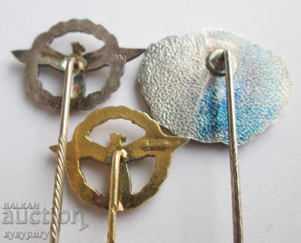 Lot of 3 badges Automobile Motorcycle Touring Club Austria - 6 Lot of 3 badges Automobile Motorcycle Touring Club Austria - 6