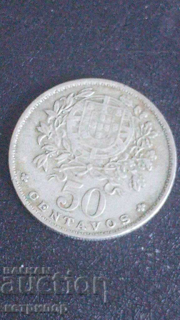 50 центавос 1964г. Португалия