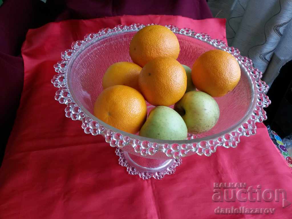 Παράδοση Τεράστιο σουηδικό κύπελλο, γυαλί Fritoria Crystal