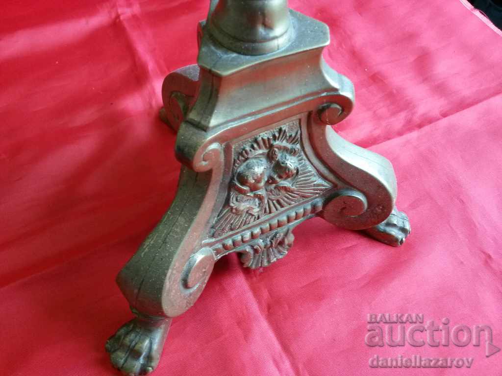 Παράδοση Παλιά μεγάλη εκκλησία BRONZE Κηροπήγιο Παράδοση Παλιά μεγάλη εκκλησία BRONZE Κηροπήγιο