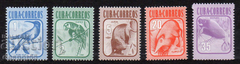 1981. Куба. Фауна.