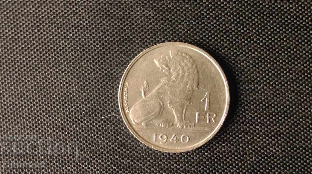 1 franc 1940 Belgium