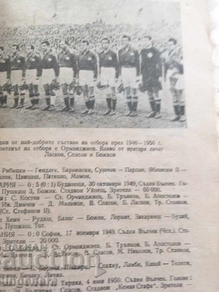 ΒΙΒΛΙΟ ΠΟΔΟΣΦΑΙΡΟ ΙΣΤΟΡΙΑ 1958 με τιμή € 16.00 | 31.29 BGN