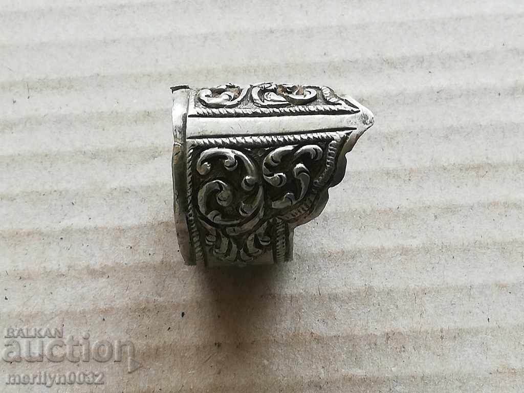 Доставка на СЕБЪРНА гривна за кремъчен пищов пистолет части сребро Доставка на СЕБЪРНА гривна за кремъчен пищов пистолет части сребро