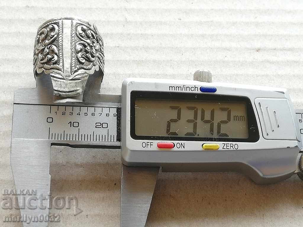 СЕБЪРНА гривна за кремъчен пищов пистолет части сребро - 6 СЕБЪРНА гривна за кремъчен пищов пистолет части сребро - 6