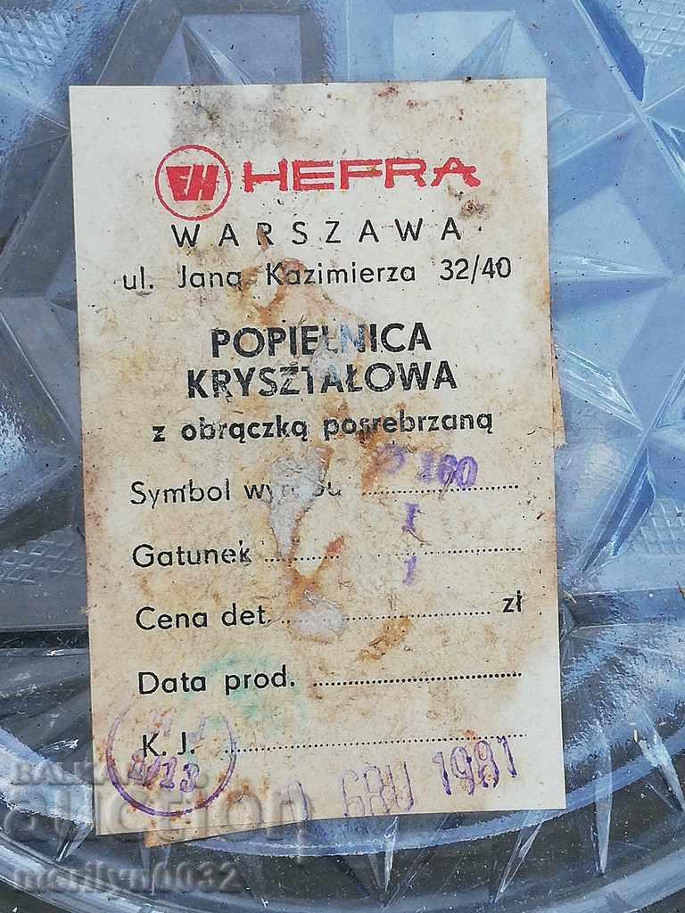 Crystal candy and metal candy service Poland 1981 - 5 Crystal candy and metal candy service Poland 1981 - 5