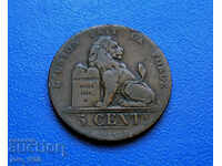 Белгия 5 сантима  /5 Centimes/ 1851 г.