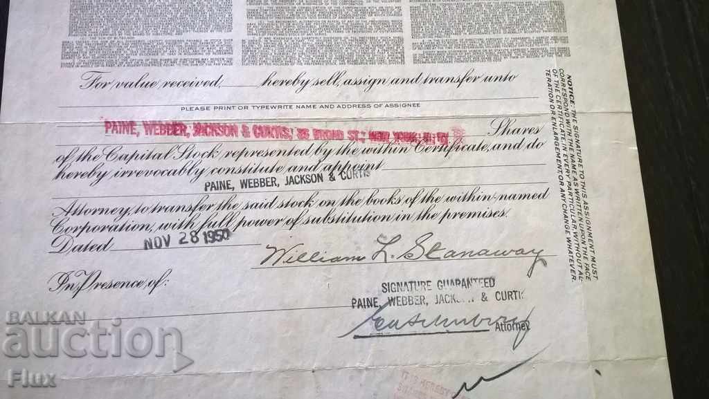 Certificat de partajare Magazine de obligațiuni, încorporate | 1950 - 6