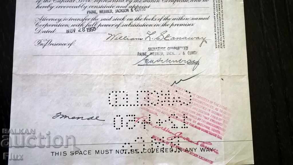 Certificat de partajare Magazine de obligațiuni, încorporate | 1950 - 7