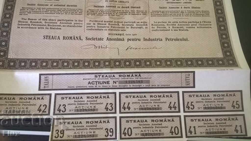 Delivery of Action for 500 lei Steaua Romana | 1925 Delivery of Action for 500 lei Steaua Romana | 1925