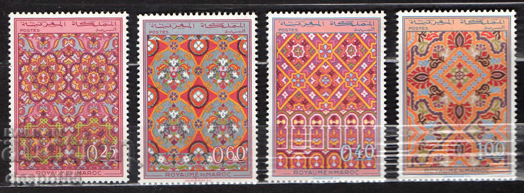 1968. Morocco. Typical Moroccan fabrics.