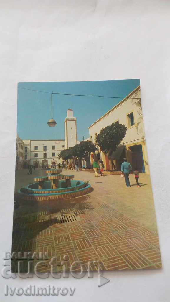Пощенска картичка Essaouira Olace Hassan II