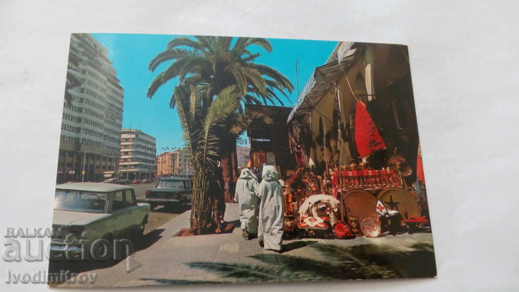 Postcard Casablanca Boulevard Mohammed El Hansali
