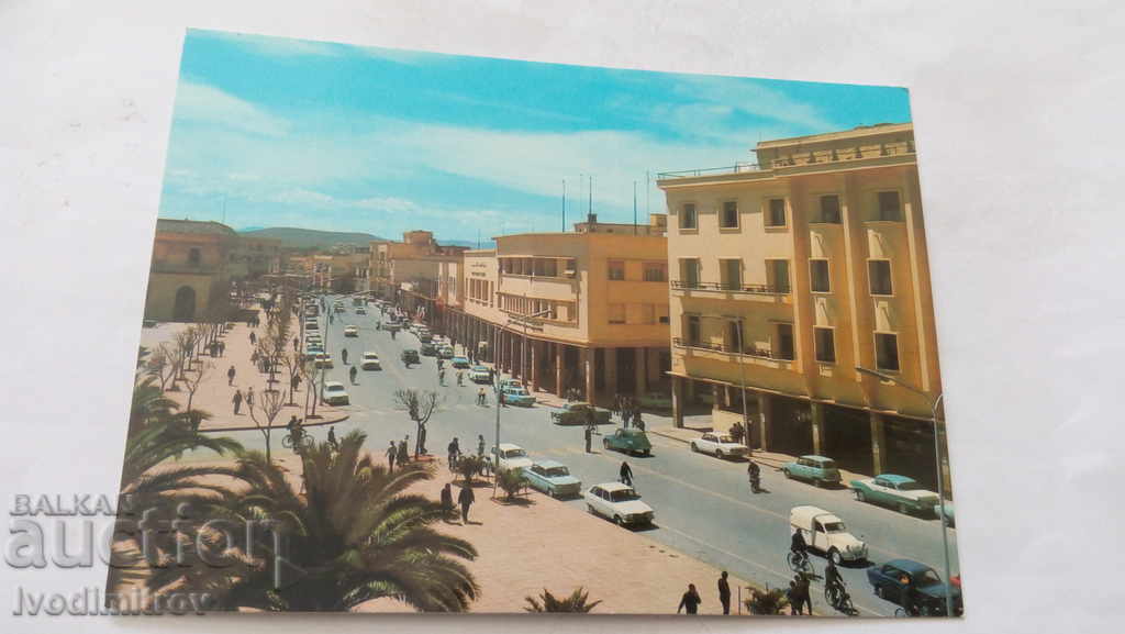 Пощенска картичка Oujda L'Avenue Mohammed V