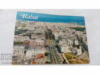 Postcard Rabat Aerial view of Mohamed V's Avenue